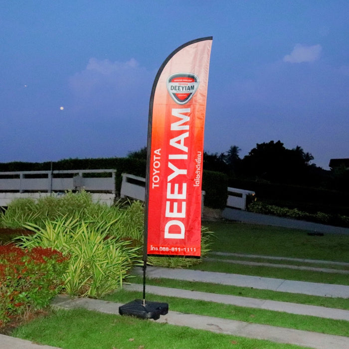 Beach Flag Exclusive ธงชายหาด พิมพ์ 2 ด้าน ขนาด M - LUCKYFRIEND Thailand