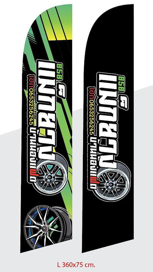 Beach Flag Size S 1 ด้าน ธงชายหาด ผู้ผลิตธงชายหาด ป้าย ธงชายหาด - LUCKYFRIEND Thailand