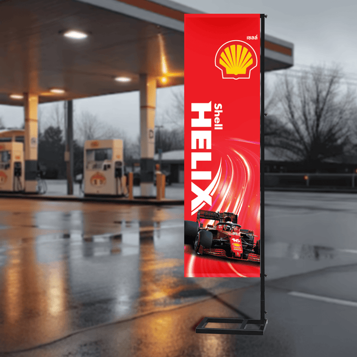 Luckyfriend ป้ายธงญี่ปุ่น พิมพ์ 1 ด้าน J - Flag ขนาด 180x50 cm. โครงเหล็กแข็งแรง เคลือบกันสนิม พร้อมออกแบบพิมพ์อิงค์เจ็ทสีสดคมชัด - LUCKYFRIEND Thailand