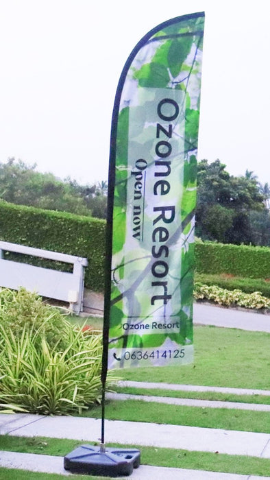 luckyfriend ธงชายหาด Beach Flag สั่งทำ ราคาถูก คุณภาพดี มี 4 ขนาด มีทั้งแบบด้านเดียวและสองด้านให้เลือก - LUCKYFRIEND Thailand