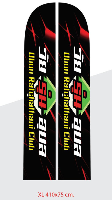 luckyfriend ธงชายหาด Beach Flag สั่งทำ ราคาถูก คุณภาพดี มี 4 ขนาด มีทั้งแบบด้านเดียวและสองด้านให้เลือก - LUCKYFRIEND Thailand