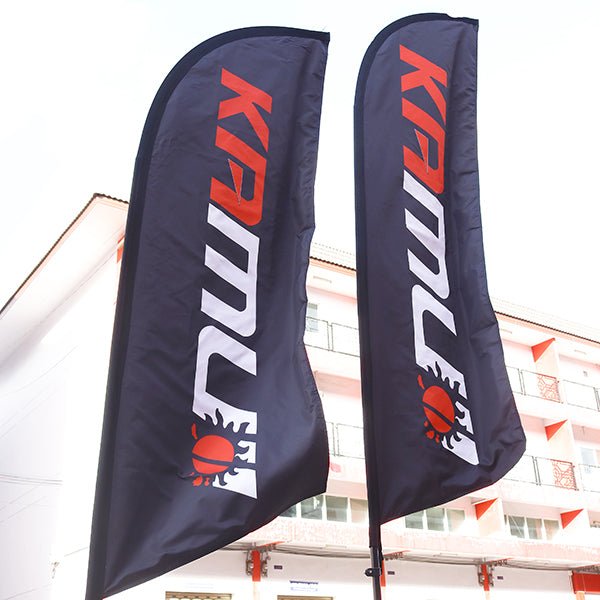 luckyfriend ธงชายหาด Beach Flag สั่งทำ ราคาถูก คุณภาพดี มี 4 ขนาด มีทั้งแบบด้านเดียวและสองด้านให้เลือก - LUCKYFRIEND Thailand