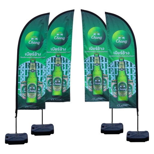 luckyfriend ธงชายหาด Beach Flag สั่งทำ ราคาถูก คุณภาพดี มี 4 ขนาด มีทั้งแบบด้านเดียวและสองด้านให้เลือก - LUCKYFRIEND Thailand