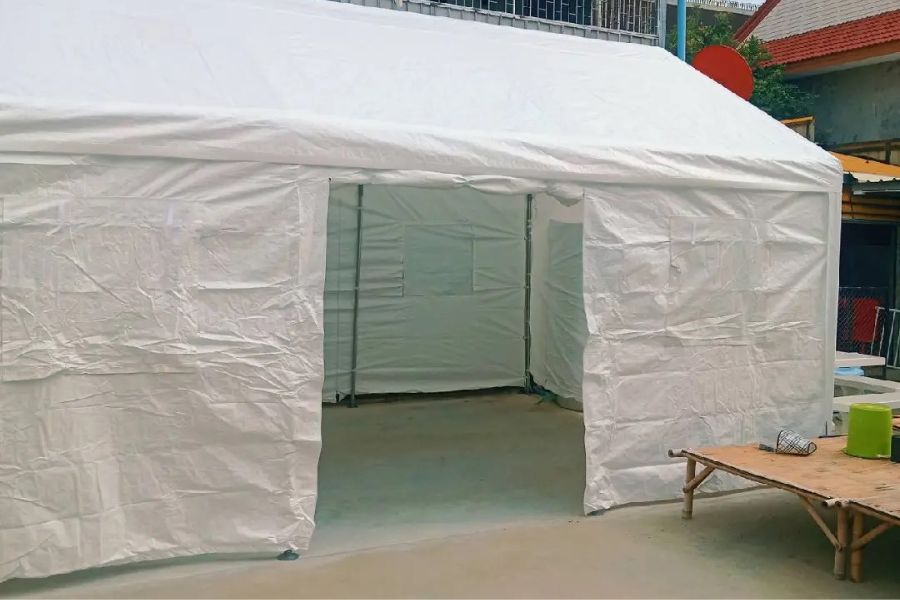 Luckyfriend ต็นท์ผ้าใบสีขาวขนาดใหญ่ G2PARTY 3x6 เมตร - LUCKYFRIEND Thailand