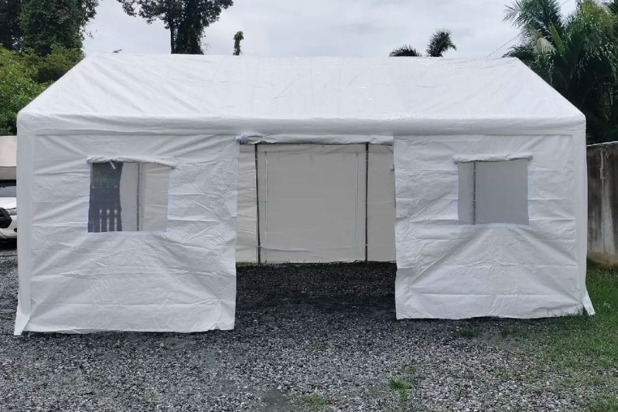 Luckyfriend ต็นท์ผ้าใบสีขาวขนาดใหญ่ G2PARTY 3x6 เมตร - LUCKYFRIEND Thailand