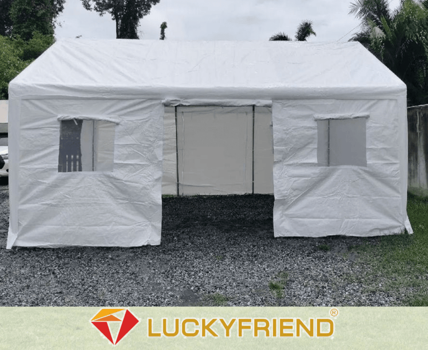 Luckyfriend ต็นท์ผ้าใบสีขาวขนาดใหญ่ G2PARTY 3x6 เมตร - LUCKYFRIEND Thailand