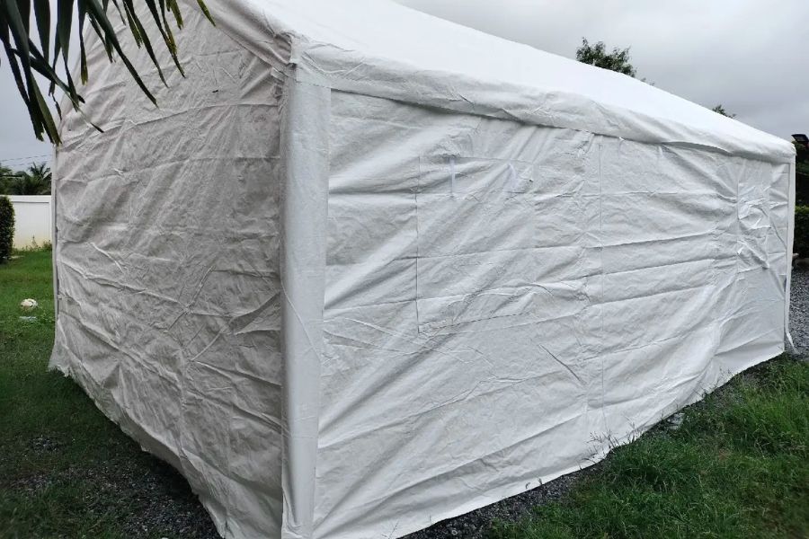 Luckyfriend ต็นท์ผ้าใบสีขาวขนาดใหญ่ G2PARTY 3x6 เมตร - LUCKYFRIEND Thailand