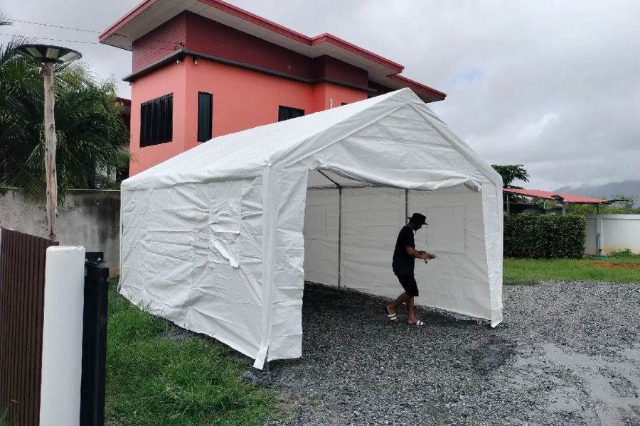 Luckyfriend ต็นท์ผ้าใบสีขาวขนาดใหญ่ G2PARTY 3x6 เมตร - LUCKYFRIEND Thailand