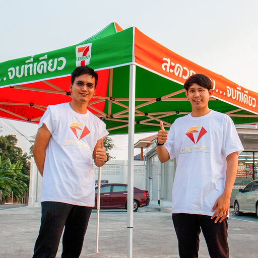 เต็นท์สกรีนโลโก้ HD Printing C3 Model 1 ขนาด 3x3 ผ้าใบ 900D - LUCKYFRIEND Thailand