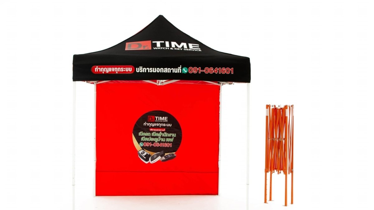 เต็นท์สกรีนโลโก้ SUB Printing ขนาด 3x3 Model 2 ผ้าใบ PU300Dx300D - LUCKYFRIEND Thailand