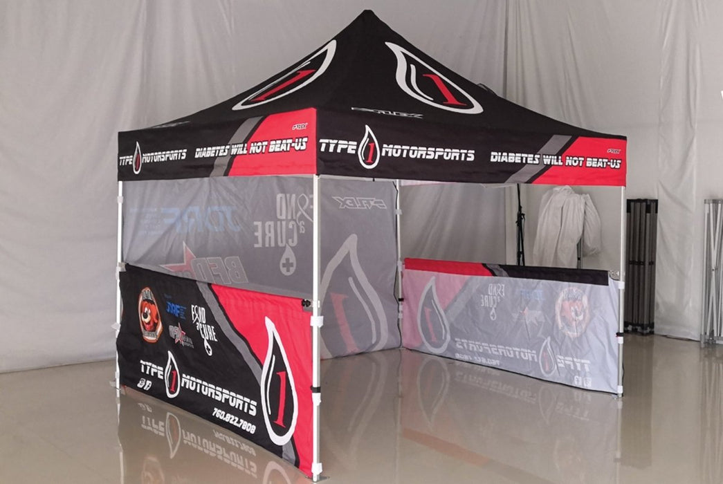 เต็นท์สกรีนโลโก้ SUB Printing ขนาด 3x3 Model 3 ผ้าใบ PU300Dx300D - LUCKYFRIEND Thailand