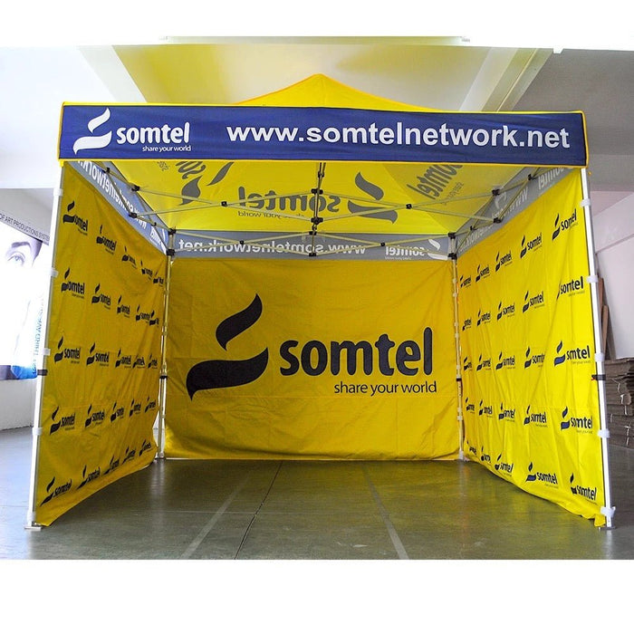 เต็นท์สกรีนโลโก้ SUB Printing ขนาด 3x3 Model 4 ผ้าใบ PU300Dx300D - LUCKYFRIEND Thailand