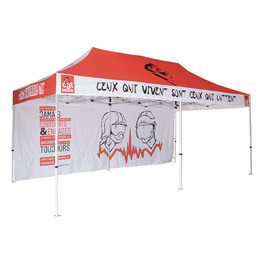 เต็นท์สกรีนโลโก้ SUB Printing ขนาด 3x6 Model 2 ผ้าใบ PU300Dx300D - LUCKYFRIEND Thailand