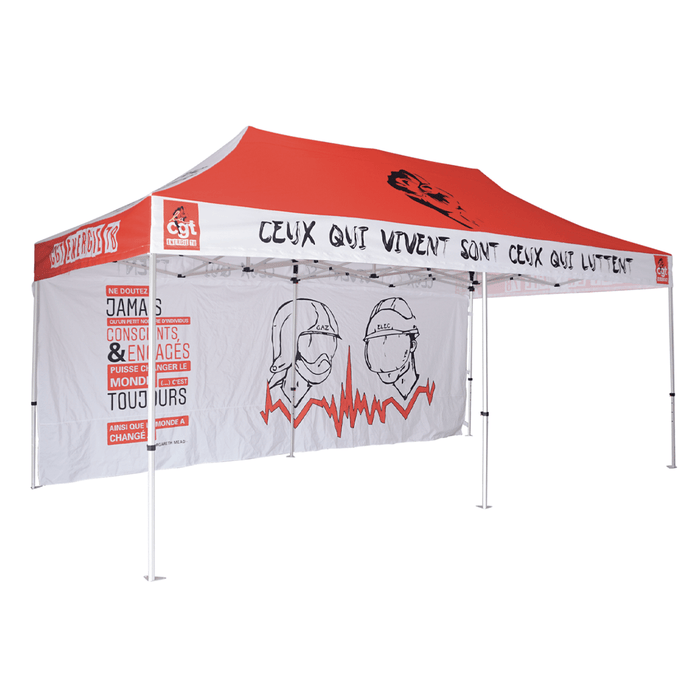 เต็นท์สกรีนโลโก้ SUB Printing ขนาด 3x6 Model 2 ผ้าใบ PU300Dx300D - LUCKYFRIEND Thailand