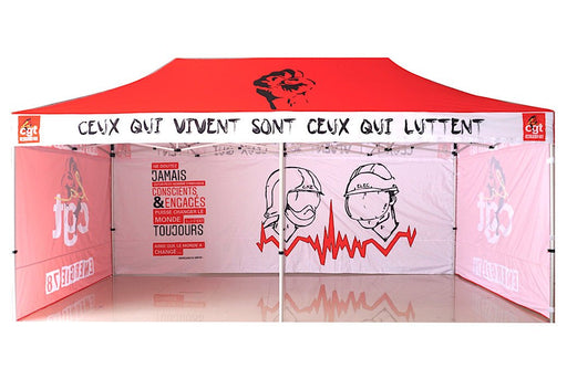 เต็นท์สกรีนโลโก้ SUB Printing ขนาด 3x6 Model 4 ผ้าใบ PU300Dx300D - LUCKYFRIEND Thailand