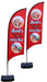 Beach Flag ธงชายหาด ผู้ผลิตธงชายหาด ป้าย ธงชายหาด - LUCKYFRIEND Thailand