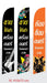 Beach Flag Size S 1 ด้าน ธงชายหาด ผู้ผลิตธงชายหาด ป้าย ธงชายหาด - LUCKYFRIEND Thailand