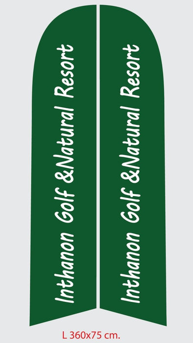 luckyfriend ธงชายหาด Beach Flag สั่งทำ ราคาถูก คุณภาพดี มี 4 ขนาด มีทั้งแบบด้านเดียวและสองด้านให้เลือก - LUCKYFRIEND Thailand
