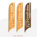 Beach Flag Size L 1 ด้าน ธงชายหาด ผู้ผลิตธงชายหาด ป้าย ธงชายหาด - LUCKYFRIEND Thailand