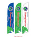Beach Flag Size L 1 ด้าน ธงชายหาด ผู้ผลิตธงชายหาด ป้าย ธงชายหาด - LUCKYFRIEND Thailand