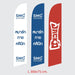 Beach Flag Size L 1 ด้าน ธงชายหาด ผู้ผลิตธงชายหาด ป้าย ธงชายหาด - LUCKYFRIEND Thailand
