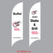 Beach Flag Size M 1 ด้าน ธงชายหาด ผู้ผลิตธงชายหาด ป้าย ธงชายหาด - LUCKYFRIEND Thailand