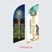 Beach Flag Size S 1 ด้าน ธงชายหาด ผู้ผลิตธงชายหาด ป้าย ธงชายหาด - LUCKYFRIEND Thailand