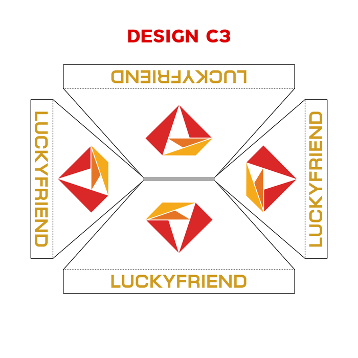 เต็นท์สกรีนโลโก้ HD Printing C2 Model 1 ขนาด 2x3 ผ้าใบ 900D - LUCKYFRIEND Thailand