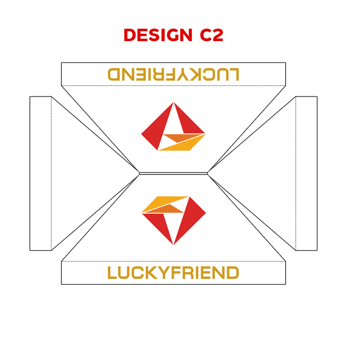 เต็นท์สกรีนโลโก้ HD Printing C2 Model 1 ขนาด 2x3 ผ้าใบ 900D - LUCKYFRIEND Thailand