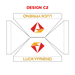 เต็นท์สกรีนโลโก้ HD Printing C2 Model 1 ขนาด 2x3 ผ้าใบ 900D - LUCKYFRIEND Thailand