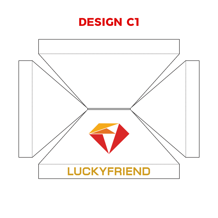 เต็นท์สกรีนโลโก้ HD Printing C2 Model 1 ขนาด 2x3 ผ้าใบ 900D - LUCKYFRIEND Thailand