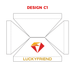 เต็นท์สกรีนโลโก้ HD Printing C2 Model 1 ขนาด 2x3 ผ้าใบ 900D - LUCKYFRIEND Thailand