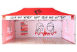 เต็นท์สกรีนโลโก้ SUB Printing ขนาด 3x6 Model 4 ผ้าใบ PU300Dx300D - LUCKYFRIEND Thailand