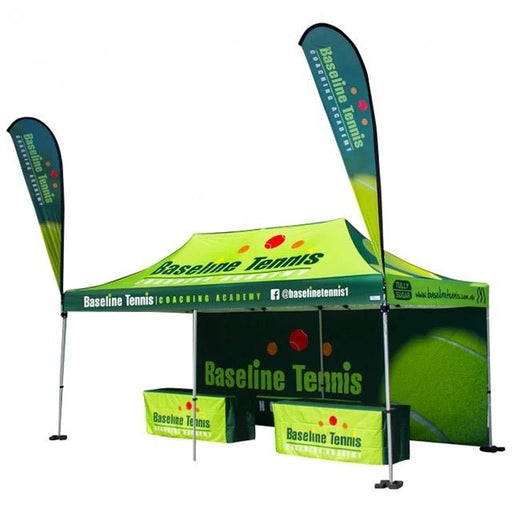 เต็นท์สกรีนโลโก้ SUB Printing ขนาด 3x6 Model Set ผ้าใบ PU300Dx300D - LUCKYFRIEND Thailand